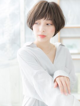 モッズヘア 越谷(mod's hair) 斜めバングミニボブナチュラルショートA3越谷20代30代40代