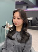 透明感グレージュ×韓国フェイスレイヤー