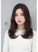 モテ髪/小顔髪質改善カット/韓国風レイヤー/顔周りおくれ毛