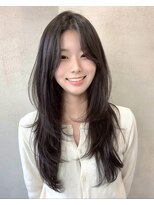セブンルックス(7LOOKS) 【レイヤー】アッシュカラー×ロングレイヤーヘア