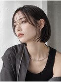 【LOVESTOIKE】モードショートボブ × 艶感ブラックグレージュ