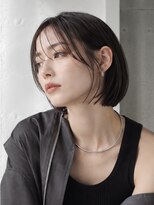 ラベストオイケ(LOVEST OIKE)&nbsp;【LOVESTOIKE】モードショートボブ × 艶感ブラックグレージュ