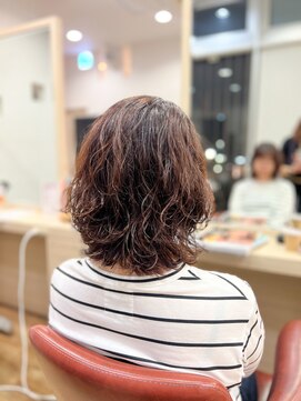 アトリエファゴ ハナミズキ店 【Yuine】くせ毛の人にもおすすめ!朝の時短デジタルパーマ
