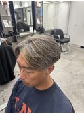 白髪ぼかし/ハイライト/ブリーチ/メンズカラー/神保町/men's