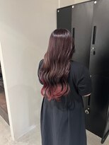 アトレ 福岡大名店(attrait)&nbsp;ピンクロングヘア × 透明感カラー＆艶髪トリートメント