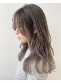透明感髪質改善カラーグレージュ巻き髪レイヤー秋カラー髪質改善