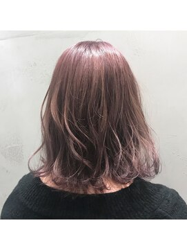 アンド バイ ヘアサロン(AND by hair salon) モーブピンクベージュカラー