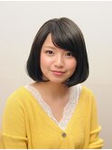 大人可愛い小顔ショートボブ
