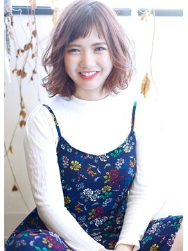 シーン(hair design SCENE) 《hair design SCENE》☆お洒落で可愛いゆるふわボブ☆