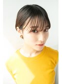 ノンパーマのショートスタイルはシースルーバングでシャレ感UP☆