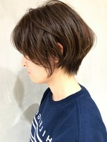 アルバム 銀座(ALBUM GINZA) くびれマッシュショートグレージュ_ハイライトカラー_ba278862