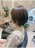 夏カラー☆オリーブアッシュで透明感カラー☆