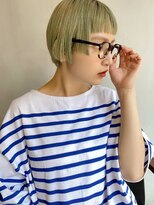 エクー(ECOO)&nbsp;『　ペールグリーン　× 個性派切りっぱなしショート　』　ECOO