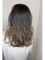 フロート 小阪店(float)&nbsp;グラデーションカラー_マロンベージュ Aラインボブ かきあげ