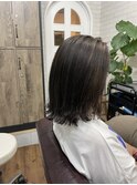 ハイライトグラデーション_ペールベージュ外ハネボブ_209