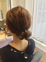 ネオリーブエクラ 上野御徒町店(Neolive eclat)&nbsp;ゆるめお団子アレンジ卒業式ヘアセット成人式結べるボブ
