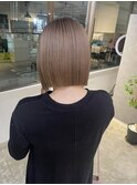 相性◎切りっぱなしボブ×ベージュカラー_creamy natural beige_