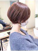 【 I. 】30代からの襟足すっきり前下がりショートボブ 川口