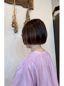 ルポル 大通店(rupolu) オレンジのインナーボブ