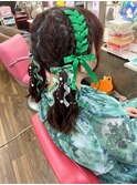 無敵スタイル(^-^)『ツインテールに両サイドレースアップ♪』