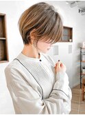 360度美人ショートヘア/30代40代/前髪長めショート/大人ショート