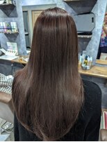 ロム レイヤーロング/ベージュピンク/アースカラー/30代40代