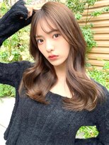 ミラリー トウキョウ(Mirareee Tokyo)&nbsp;20代30代40代◎前髪パーマグレーベージュレイヤーロング黒髪