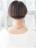 ★オリーブブラウンメンズライクかきあげショート20代30代★10