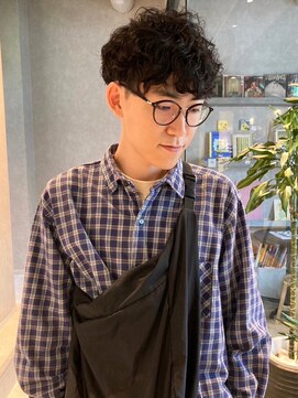 メンズサロン ブロック(Men's Salon bloc) クセ毛風パーマ　ニュアンスパーマ　メンズショート　10代20代