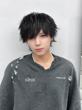 ポプルス(popls) マッシュウルフ/メンズウルフ/ウルフカット/黒髪マッシュウルフ