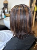 白髪ぼかしハイライト