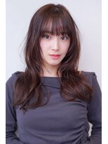 ミディアムレイヤー/20代30代大人かわいい/オリーブグレージュ