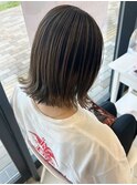 脱白髪染め白髪ぼかしバレイヤージュ/グレージュ/30代40代50代