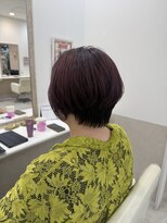 ルシードスタイル リコット レディース(LUCIDO STYLE Ricotto Lady's)&nbsp;ボブショートボブアンブレラカラーボルドーレッド青みピンク