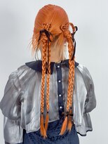 アルバム 銀座(ALBUM GINZA)&nbsp;ブリーチダブルカラーハイトーン韓国ヘアおくれ毛_ba560681