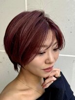 ディオ アンド ルーチェ(Dio&Luce)&nbsp;艶ラベンダーショート／大人可愛い小顔ボブ／麻布十番美容室