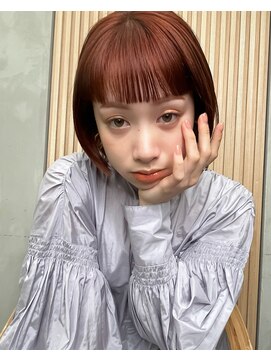 ロンドプロフィール 浦和(Lond profil) 顔まわりレイヤー外ハネ韓国風ヘア髪質改善浦和ボブ