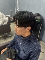 クレオ 福大通り店(CREO)&nbsp;センターパート×毛流れパーマ