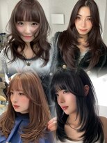 天神美容室&nbsp;天神大名レイヤーカットウルフレイヤーブリーチハイトーン