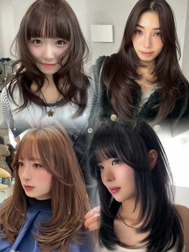 天神美容室 天神大名レイヤーカットウルフレイヤーブリーチハイトーン