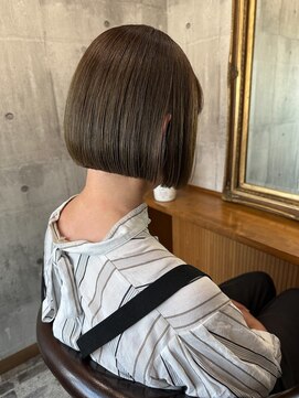 ヘアーサロン 6(hair salon) 明るめ白髪染め オリーブベージュ