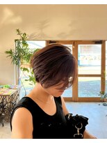 ベルポール(Bell port)&nbsp;着物ヘア/大人ガーリー/ダークアッシュ/似合わせカット/芦屋駅