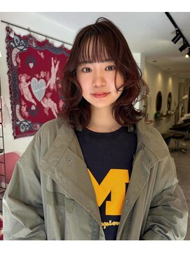 ナビ(nabi) ミディアムレイヤー×ワインレッドカラー