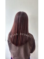 アズーア ヘアーアンドスパ(azure hair&spa) ピンクブラウン/ブリーチなし/横浜/白髪ぼかし