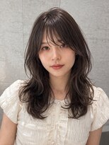 ロンド パルティール 大宮(Lond partir)&nbsp;グレージュブラウン/ミディアムレイヤー/韓国巻き/顔周りカット