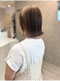 ダークパープル/ナチュラルショート/夏のヘアアレンジ/柏駅