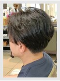 メンズ メンズショート センターパート ビジネススタイル