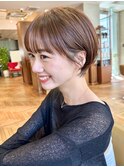 ショートヘアショートボブ耳掛けショート丸みショート表参道青山