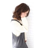 ランダムパーマ　ブラウンベージュ　ミセス  千種　美容室