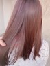 【女性デザイナー限定】Cut＋ツヤ感Color＋3Step Treatment　一律￥11000